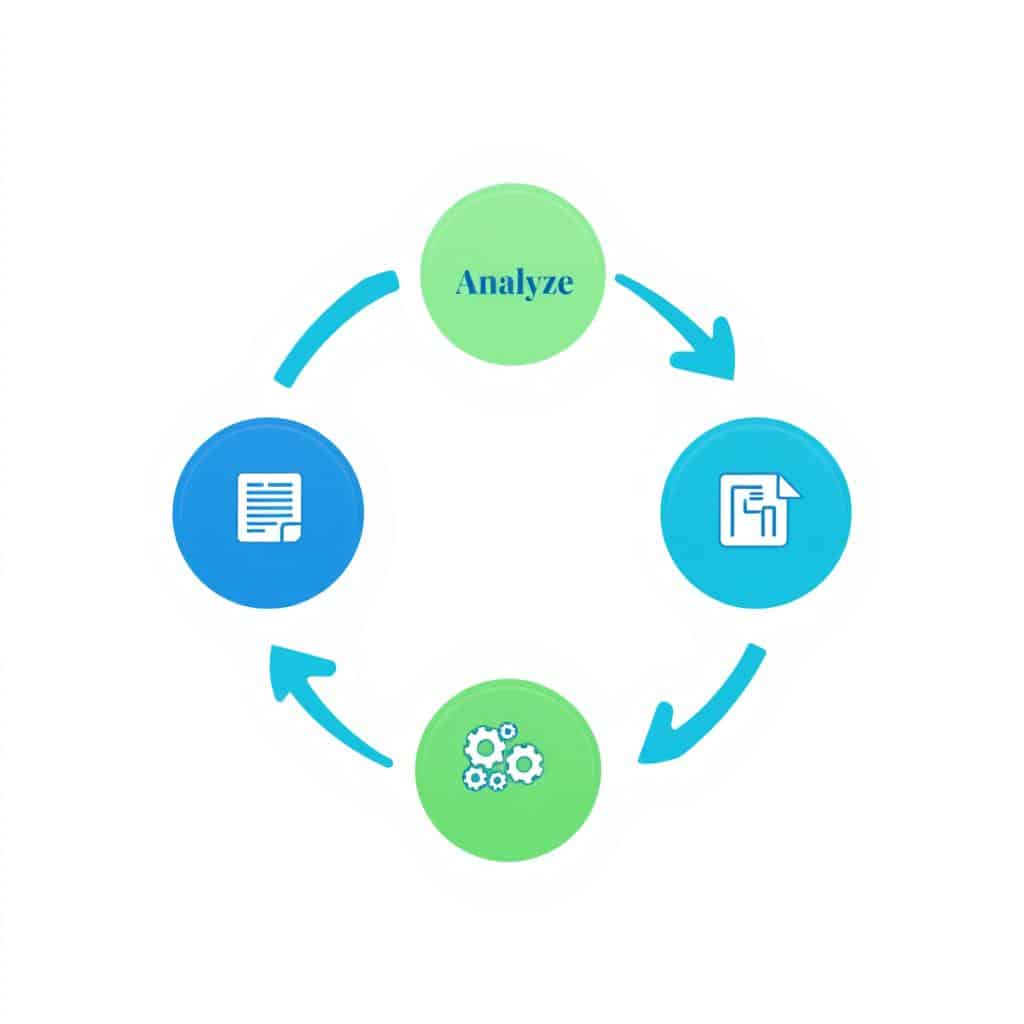 Continuous improvement cycle for website optimization