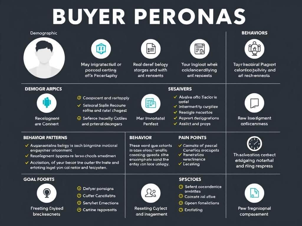 Detailed buyer persona profiles for digital marketing strategy
