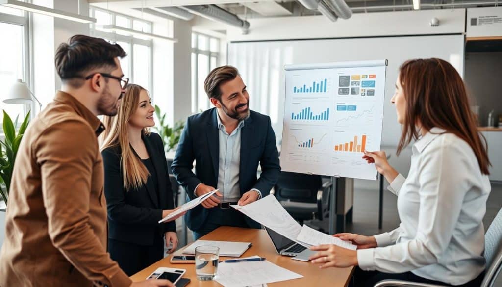 First Choice Developments team collaborating on digital marketing strategy