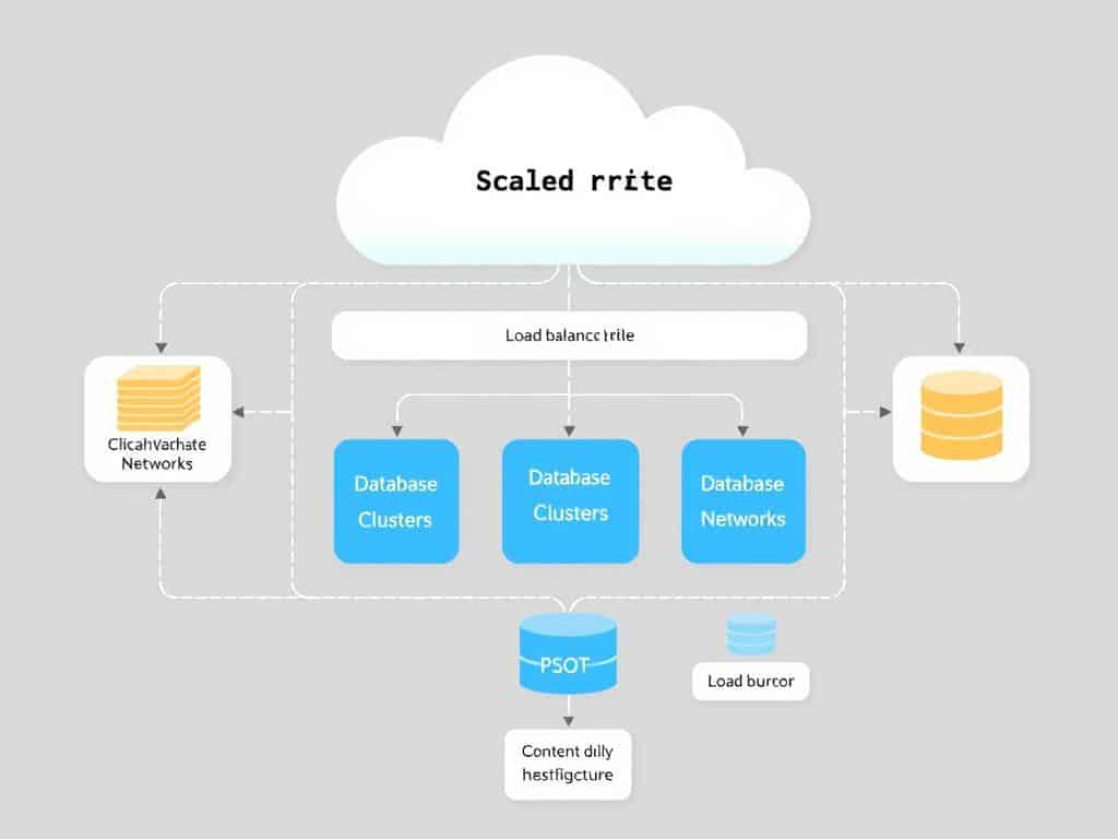 Scalable website architecture diagram